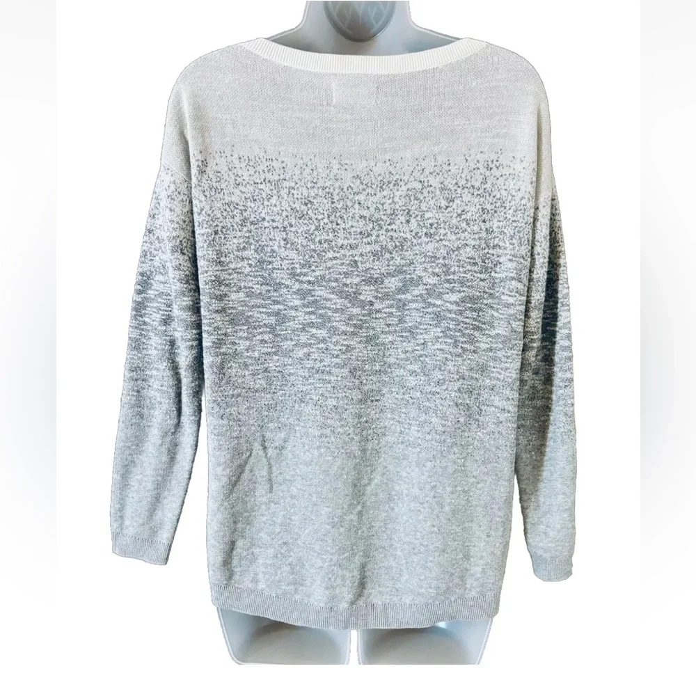Lou & Grey Ombre Gradient Cotton Blend Sweater Women's Size XS - Picture 3 of 11